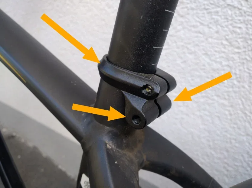 Gepäckträger an einen MTB-Rahmen ohne Ösen montieren