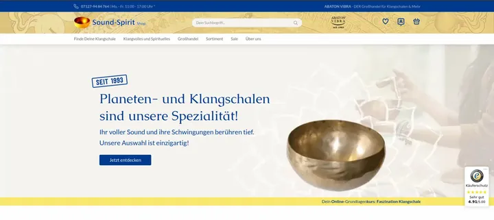 Sound-Spirit Klangschalen Shop