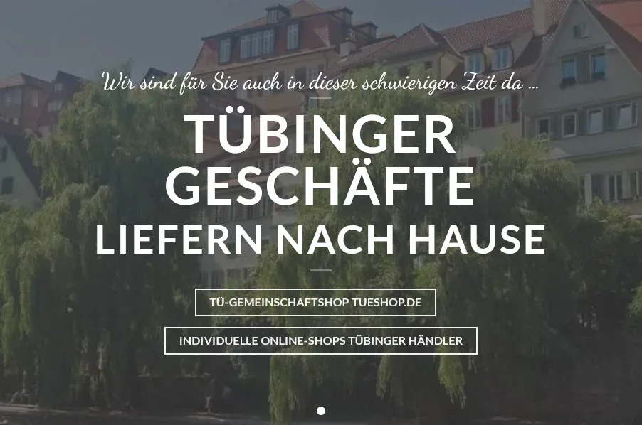 Auch online lieber Lokal einkaufen! Tübingen macht's mit seinem tueshop Gemeinschaftsshop vor