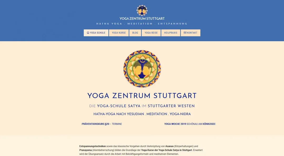 Relaunch Yogazentrum Stuttgart