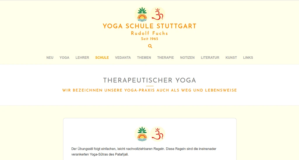 Yogaschule Stuttgart Rudolf Fuchs